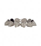Encrusted in twinkling crystals, this cone-shaped silver-plated bracelet from New York Jewelry designer Eddie Borgo will add stylish impact to any look - Silver-plated cone-shaped spike bracelet with pave crystal embellishment - Pair with a figure-hugging cocktail sheath or an elevated jeans-and-tee ensemble