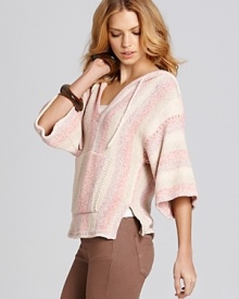 Splendid Sweater - Sunset Stripe Hooded Sweater Splendid Sweater - Sunset Stripe Hooded Sweater