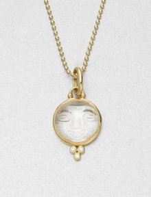 A subtly whimsical design in carved crystal and radiant 18k gold. Crystal18k goldSize, about 1.25Fixed baleMade in ItalyPlease note: Chain sold separately. A subtly whimsical design in carved crystal and radiant 18k gold. Crystal18k goldSize, about 1.25Fixed baleMade in ItalyPlease note: Chain sold separately.
