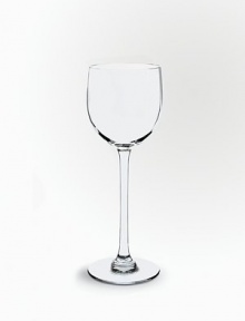 A stunning glass handmade in France with subtle, barely noticeable fluting on the interior of a outwardly smooth bowl, casting intriguing shadows on the table. From the Montaigne Optic Tall Collection 13 oz. 8½ high Hand wash Made in France A stunning glass handmade in France with subtle, barely noticeable fluting on the interior of a outwardly smooth bowl, casting intriguing shadows on the table. From the Montaigne Optic Tall Collection 13 oz. 8½ high Hand wash Made in France