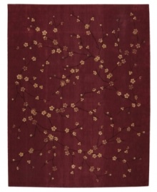 The Chambord Collection from Nourison combines classic French design with a textural density and delicate patterns boasting a silk-like sheen and natural cotton fiber. Hand-carved velvety nap brings the epitome of Old World elegance to your home with a charming design of delicate branches filled with flowering buds in soft taupe against a rich burgundy ground. The Chambord Collection from Nourison combines classic French design with a textural density and delicate patterns boasting a silk-like sheen and natural cotton fiber. Hand-carved velvety nap brings the epitome of Old World elegance to your home with a charming design of delicate branches filled with flowering buds in soft taupe against a rich burgundy ground.