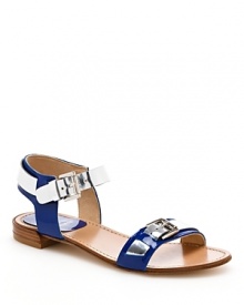 Stuart Weitzman Flat Sandals - Bebop Ankle Strap