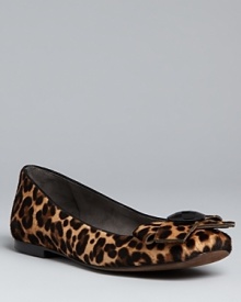 Stuart Weitzman always nails the leopard look; he's done it again in these must-have ballet flats. Jeweled bows set them apart from the pack. Stuart Weitzman always nails the leopard look; he's done it again in these must-have ballet flats. Jeweled bows set them apart from the pack.