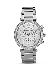 MICHAEL Michael Kors Silver and Crystal Watch, 39mm