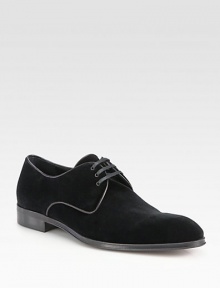 Suede slip-on penny loafer with a comfortable rubber sole for long-lasting support.Suede upperLeather liningPadded insoleRubber soleMade in ItalyThis style runs true to size. We recommend ordering your usual size for a standard fit. Suede slip-on penny loafer with a comfortable rubber sole for long-lasting support.Suede upperLeather liningPadded insoleRubber soleMade in ItalyThis style runs true to size. We recommend ordering your usual size for a standard fit.