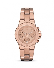 This gleaming rose-gold tone watch from MICHAEL Michael Kors captures modern, sporty style. Features include three-eye functionality and date window. This gleaming rose-gold tone watch from MICHAEL Michael Kors captures modern, sporty style. Features include three-eye functionality and date window.
