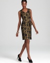 A peridot hue sets a unique backdrop for timeless lace. From BCBGMAXAZRIA.