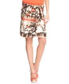 Boho gets a modern makeover with this tie-dye Vince Camuto skirt -- perfect for adding a pop of print to your summer wardrobe! Boho gets a modern makeover with this tie-dye Vince Camuto skirt -- perfect for adding a pop of print to your summer wardrobe!