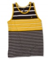 Keep your cool even as the mercury rises with this striped tank from Univibe.