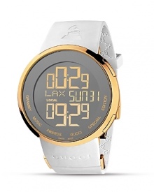 With a gold pvd case, silver dial with gold digits and white rubber strap with the GRAMMY® logo, this limited edition watch interprets GRAMMY® style. Proceeds from the special edition GRAMMY® collection will support a program dedicated to the restoration and preservation of milestone musical recordings for the enjoyment of future generations.