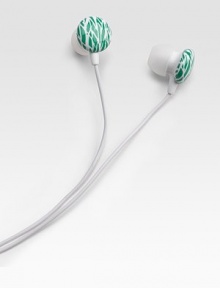 Listen to your favorite tunes in iconic DVF style.Interchangeable ear tipsNoise isolatingSuper bassCord, about 51 longImported Listen to your favorite tunes in iconic DVF style.Interchangeable ear tipsNoise isolatingSuper bassCord, about 51 longImported