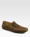 Supremely versatile suede penny loafers with contrast stitching and lace detailing.Suede upperLeather liningPadded insoleRubber soleMade in Italy