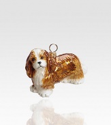 A celebration of Poland's time-honored glassmaking tradition, this charming pup sculpture in glass is lovingly crafted by skilled artisans. Handpainted glass Each ornament takes 7-10 days to complete Arrives in gift box ideal for giving or storing 1½W X 2H X 3D Handmade in Poland 