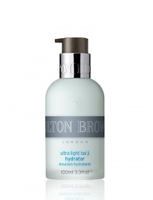 Our ultra light bai ji hydrator is a cooling, lightweight moisturizer for men. The natural ingredients known for their soothing and anti-inflammatory properties immediately calm the skin and provide lasting relief from razor burn. 3.3 oz. Our ultra light bai ji hydrator is a cooling, lightweight moisturizer for men. The natural ingredients known for their soothing and anti-inflammatory properties immediately calm the skin and provide lasting relief from razor burn. 3.3 oz.