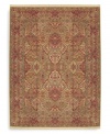 Beaming with beauty, as if it had been buffed by the Sultan's slipper. The elaborate designs of this Empress Kirman rug has been inspired by museum-quality pieces of the Orient. It is artfully woven though the back with specially dyed, premium wool for clarity of color and detail and then Luster-Washed(tm) for a beautiful sheen.