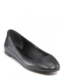 It doesn't get more classic than this--this iconic leather ballet flat is a surefire staple in timeless black or camel. From Vera Wang Lavender Label. It doesn't get more classic than this--this iconic leather ballet flat is a surefire staple in timeless black or camel. From Vera Wang Lavender Label.