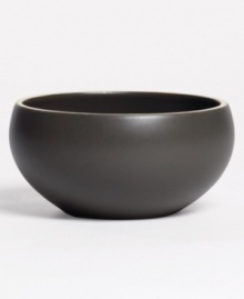 With a powdery matte finish and clean modern shapes, this dinnerware collection from renowned designer Vera Wang brings minimalism to the table with chic style. In soft, natural graphite, this small dipping bowl coordinates perfectly with any decor. With a powdery matte finish and clean modern shapes, this dinnerware collection from renowned designer Vera Wang brings minimalism to the table with chic style. In soft, natural graphite, this small dipping bowl coordinates perfectly with any decor.