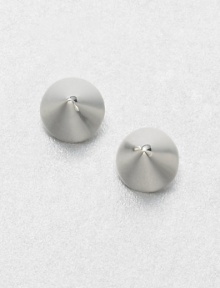 From the Mini Collection. Simple geometric cone-shaped studs add subtle shimmer and architectural elegance.Silverplated brassDiameter, about ½Sterling silver post backMade in USA From the Mini Collection. Simple geometric cone-shaped studs add subtle shimmer and architectural elegance.Silverplated brassDiameter, about ½Sterling silver post backMade in USA