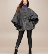 Add instant edge to the season's hottest tops with Baby Phat's plus size leggings, accented by faux leather trim and exposed zippers!