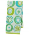 Jazz it up! A bold motif of swirls and florals in a lively palette gives this All That Jazz hand towel a fun and carefree appeal that's full of flair.