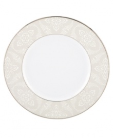 Classic florals and precious platinum give Organdy dinnerware an elegant sensibility that sets special occasions apart. Crafted of fine bone china by Lenox, the accent plate will be part of your dining tradition for decades to come. Qualifies for Rebate Classic florals and precious platinum give Organdy dinnerware an elegant sensibility that sets special occasions apart. Crafted of fine bone china by Lenox, the accent plate will be part of your dining tradition for decades to come. Qualifies for Rebate