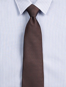 Handsomely crafted in Italy from the finest woven silk, this simple dress essential is accented with a dusty, speckled finish.About 3 wideSilkDry cleanImported Handsomely crafted in Italy from the finest woven silk, this simple dress essential is accented with a dusty, speckled finish.About 3 wideSilkDry cleanImported