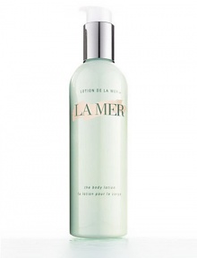 Body skin luxuriates in a wealth of soothing nourishers to feel pampered as never before. This silky lotion cushions skin against moisture loss and relieves dryness as it continuously supplements skin's own moisture levels. The appearance of minor discolorations are diminished. Plus La Mer's exclusive Deconstructed Waters heighten each ingredient's effectiveness. Made in USA. Body skin luxuriates in a wealth of soothing nourishers to feel pampered as never before. This silky lotion cushions skin against moisture loss and relieves dryness as it continuously supplements skin's own moisture levels. The appearance of minor discolorations are diminished. Plus La Mer's exclusive Deconstructed Waters heighten each ingredient's effectiveness. Made in USA.