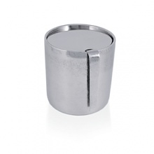 A study in contrasts, the smooth, gleaming edges of the Placid collection offset a gently textured surface - like sand and sea. Uniquely hand-hammered stainless steel gives it contemporary refinement and ease. These pieces are scratch-resistant, don't require polishing and are dishwasher safe. A study in contrasts, the smooth, gleaming edges of the Placid collection offset a gently textured surface - like sand and sea. Uniquely hand-hammered stainless steel gives it contemporary refinement and ease. These pieces are scratch-resistant, don't require polishing and are dishwasher safe.