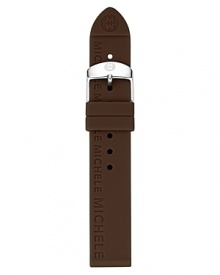 Michele Chocolate Brown Watch Strap, 16mm