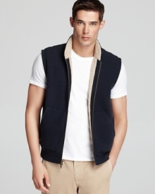 Thick and warm, this sherpa lined vest gives you a reliable and masculine outdoor option. Thick and warm, this sherpa lined vest gives you a reliable and masculine outdoor option.