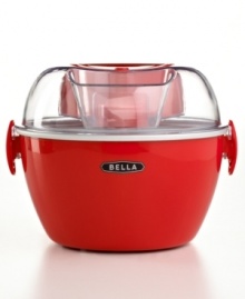 The cool kid. Stock your countertop with this dessert do-it-all, which makes ready-to-devour ice cream in only 15 to 30 minutes. A dishwasher-safe paddle and locking lid means you can spend more time enjoying your sweet treat & less time cleaning up. 1-year warranty. Model 13716. The cool kid. Stock your countertop with this dessert do-it-all, which makes ready-to-devour ice cream in only 15 to 30 minutes. A dishwasher-safe paddle and locking lid means you can spend more time enjoying your sweet treat & less time cleaning up. 1-year warranty. Model 13716.