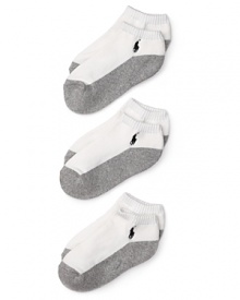 Ralph Lauren Childrenswear 3 Pack Ped Socks - Boys 8-20 Ralph Lauren Childrenswear 3 Pack Ped Socks - Boys 8-20