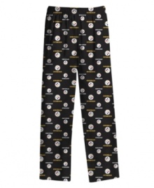 Show your support even on couch potato days with these soft, team logo printed lounge pants from Reebok.