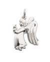 Touched by an angel: Rembrandt's winged angel charm lets your spiritual sensibility shine through. Engravable for personalized gift giving, it's made in sterling silver. Approximate drop: 1 inch.