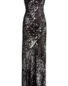 Add dramatic dazzle to your evening look with this stunning Donna Karan sequin dress - Strapless, all-over sequin embellishment, fitted silhouette, floor-length - Pair with a bolero, sky-high heels, and a luxe clutch