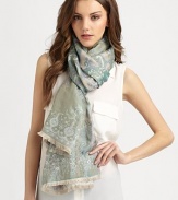 EXCLUSIVELY AT SAKS. The perfect paisley accent, in luxurious, featherweight silk.Silk27½ X 79Dry cleanImported