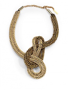 THE LOOKTubular silhouetteEnamel and rhinestone beadingKnot detailLogo accentsGoldplated brass and leather settingLobster claspTHE MEASUREMENTWidth, about 6Length, about 23ORIGINImported THE LOOKTubular silhouetteEnamel and rhinestone beadingKnot detailLogo accentsGoldplated brass and leather settingLobster claspTHE MEASUREMENTWidth, about 6Length, about 23ORIGINImported