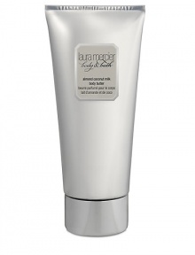 Packed with good-for-you ingredients, this new super-rich moisturizer absorbs quickly into skin. Shea Butter, Illipe Butter, Grape Seed Oil and Jojoba Esters work to moisturize and hydrate the skin, while Honey and Aloe Vera help to soothe. Almond Coconut Milk is inspired by the comforting scent of almond and coconut, this super rich Body Butter delivers the ultimate in hydrating luxury. 6 oz. Packed with good-for-you ingredients, this new super-rich moisturizer absorbs quickly into skin. Shea Butter, Illipe Butter, Grape Seed Oil and Jojoba Esters work to moisturize and hydrate the skin, while Honey and Aloe Vera help to soothe. Almond Coconut Milk is inspired by the comforting scent of almond and coconut, this super rich Body Butter delivers the ultimate in hydrating luxury. 6 oz.