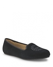 Slip into the smoking flat trend in these cozy, shearling-lined UGG® Australia slippers. Piping lends them a classically elegant touch. Slip into the smoking flat trend in these cozy, shearling-lined UGG® Australia slippers. Piping lends them a classically elegant touch.