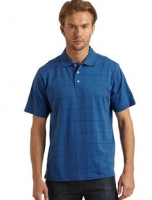 THE LOOKWindow pane designSmooth ice cotton Treated and finished to be cool to the touchPolo collarFront button placketShort sleevesVented shirttail hemTHE MATERIALCottonCARE & ORIGINMachine washImportedThis item was originally available for purchase at Saks Fifth Avenue OFF 5TH stores. THE LOOKWindow pane designSmooth ice cotton Treated and finished to be cool to the touchPolo collarFront button placketShort sleevesVented shirttail hemTHE MATERIALCottonCARE & ORIGINMachine washImportedThis item was originally available for purchase at Saks Fifth Avenue OFF 5TH stores.