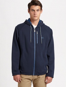 Ultra-soft cotton terry, in a classic, sporty style finished with a signature embroidered logo.Attached drawstring hoodRaglan shoulder cosntructionZip frontZip pocketSignature embroiderySide slash pocketsFully linedAbout 28 from shoulder to hemCottonMachine washImported Ultra-soft cotton terry, in a classic, sporty style finished with a signature embroidered logo.Attached drawstring hoodRaglan shoulder cosntructionZip frontZip pocketSignature embroiderySide slash pocketsFully linedAbout 28 from shoulder to hemCottonMachine washImported