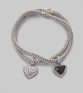 From the Classic Chain Collection. A signature chain bracelet with an iconic white sapphire heart charm.White sapphire Sterling silver Length, about 7 Width, about ¼ Clasp closure Made in Bali Please note: Bracelets sold separately. 