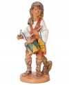 With great attention to detail, this Jareth the Drummer Boy figurine is meticulously designed in traditional old-world style. He stands poised to beat upon his drum, a lovely addition to a Nativity set up.