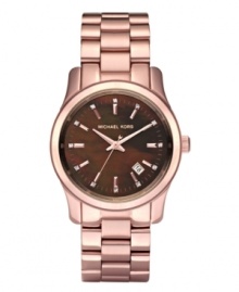 Stand out from the crowd with this gorgeously unique watch by Michael Kors. Available exclusively at Macy's. Stand out from the crowd with this gorgeously unique watch by Michael Kors. Available exclusively at Macy's.