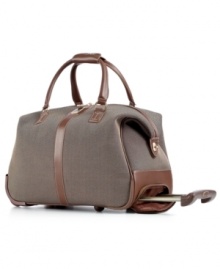 The travelin' is easy! This rolling club bag is your best friend on short trips where convenience is key. A sophisticated exterior, fully-lined interior and organization pockets guarantee a world of style and ease. 10-year warranty. The travelin' is easy! This rolling club bag is your best friend on short trips where convenience is key. A sophisticated exterior, fully-lined interior and organization pockets guarantee a world of style and ease. 10-year warranty.