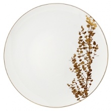 A coupe shape service decorated with golden leaves that seems to be brought to life by a subtle variation of nature in each piece. Vegetal Gold can stand alone or be accented with Diamond, Gold or Palmyre. A coupe shape service decorated with golden leaves that seems to be brought to life by a subtle variation of nature in each piece. Vegetal Gold can stand alone or be accented with Diamond, Gold or Palmyre.