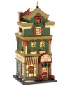 There's something to satisfy every sweet tooth in Rachael's Candy Shop. A red, green and gold exterior makes it a very merry place year-round but it's the elegant holiday garland that gets everyone in the spirit. From Department 56.