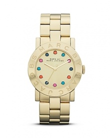 Pairing the cool with the classic, this gleaming watch from MARC BY MARC JACOBS is reason to roll up your sleeves. This piece's quartz movement ensures you're on time (and on trend.) Pairing the cool with the classic, this gleaming watch from MARC BY MARC JACOBS is reason to roll up your sleeves. This piece's quartz movement ensures you're on time (and on trend.)
