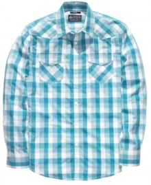 Be a little more rad in plaid. This shirt from American Rag rocks your weekend. Be a little more rad in plaid. This shirt from American Rag rocks your weekend.