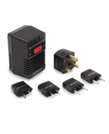 The power of being prepared. This compact kit includes a dual voltage converter and 5 country adapter plugs, so you can experience the comforts of home wherever you travel. The power of being prepared. This compact kit includes a dual voltage converter and 5 country adapter plugs, so you can experience the comforts of home wherever you travel.